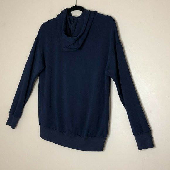 Sundry Anthropologie Size XS 0 Heart Patch Hoodie Pullover in Blue Sweatshirt - Picture 9 of 11